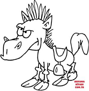 At boyama sayfası, Horse coloring page, , horses funny horse 