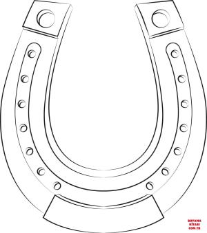 At boyama sayfası, Horse coloring page, , horses horseshoe 