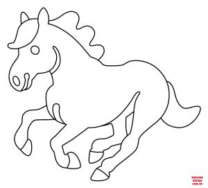 At boyama sayfası, Horse coloring page, , horses horse emoji 