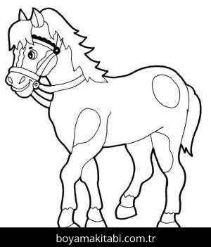At boyama sayfası, Horse coloring page, 