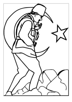 Atatürk boyama sayfası, Ataturk coloring page, , 