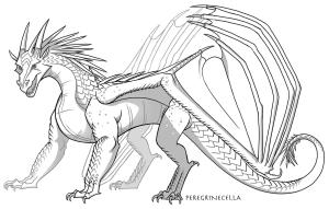 Ateşten Kanatlar (Wings of Fire) boyama sayfası,  coloring page, Ateşten Kanatlar IceWings, 