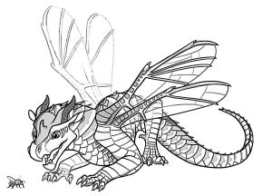 Ateşten Kanatlar (Wings of Fire) boyama sayfası,  coloring page, Ateşten Kanatlar bebek Hivewings, 