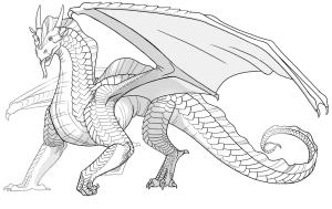 Ateşten Kanatlar (Wings of Fire) boyama sayfası,  coloring page, Ateşten Kanatlar SandWing Ejderha, 