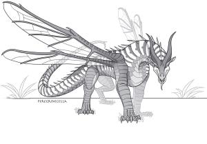 Ateşten Kanatlar (Wings of Fire) boyama sayfası,  coloring page, Hivewings Ateşten Kanatlar, 