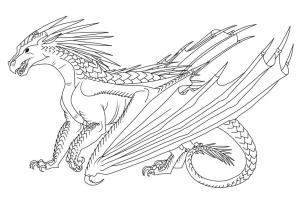 Ateşten Kanatlar (Wings of Fire) boyama sayfası,  coloring page, Yazdırılabilir Ateşten Kanatlar, 