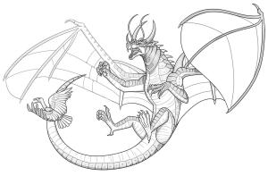 Ateşten Kanatlar (Wings of Fire) boyama sayfası,  coloring page, Ateşten Kanatlar Beetlewings Ejderha, 