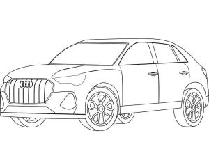 Audi boyama sayfası,  coloring page, Audi Q3 Ücretsiz, 