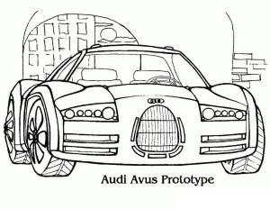 Audi boyama sayfası,  coloring page, Audi Avus Prototip Ücretsiz, 