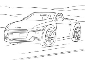 Audi boyama sayfası,  coloring page, Audi Araba Resmi, 