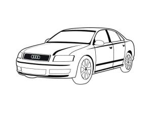 Audi boyama sayfası,  coloring page, Audi Araba Ücretsiz Yazdırılabilir, 