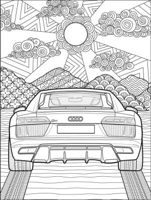 Audi boyama sayfası,  coloring page, Harika Audi, 