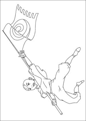 Avatar Son Havabükücü boyama sayfası,  coloring page, Aang resmi, 