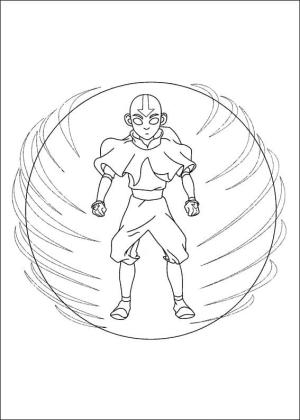 Avatar Son Havabükücü boyama sayfası,  coloring page, Aang ücretsiz resim, 