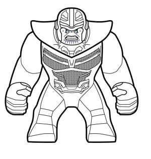 Avengers Sonsuzluk Savaşı boyama sayfası,  coloring page, Kızgın Lego Thanos, 