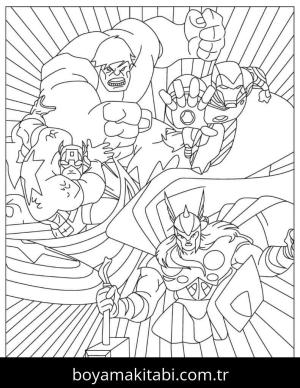 Avengers (Yenilmezler) boyama sayfası 50235,  coloring page, 