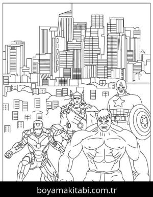 Avengers (Yenilmezler) boyama sayfası 50247,  coloring page, 
