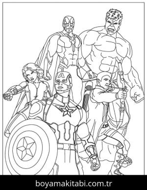 Avengers (Yenilmezler) boyama sayfası 50262,  coloring page, 