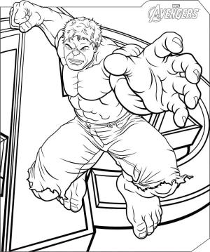 Avengers (Yenilmezler) boyama sayfası,  coloring page, Yenilmezler Marvel Hulk, 