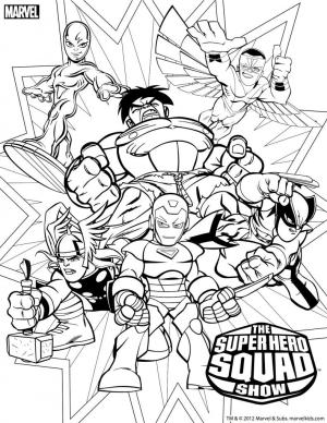 Avengers (Yenilmezler) boyama sayfası,  coloring page, Avengers Cute Squad, 