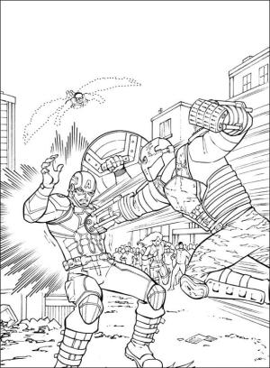 Avengers (Yenilmezler) boyama sayfası,  coloring page, Kaptan Amerika Kovayla Mücadele, 