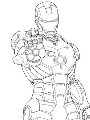 Avengers (Yenilmezler) boyama sayfası,  coloring page, Demir Adam, 