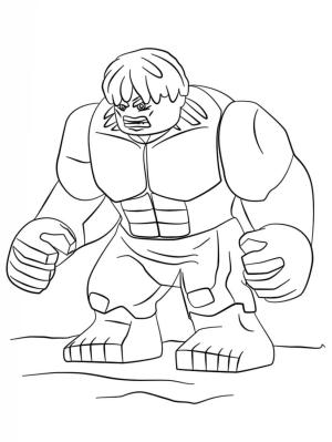 Avengers (Yenilmezler) boyama sayfası,  coloring page, Lego Marvel Hulk, 