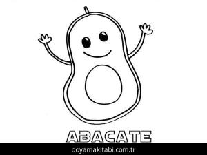 Avokado boyama sayfası 50306,  coloring page, 