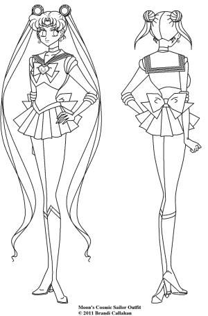 Ay Savaşçısı boyama sayfası,  coloring page, Cosmic Sailor Moon, 