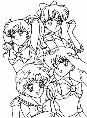 Ay Savaşçısı boyama sayfası,  coloring page, Özgür Sailor Moon, 