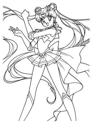 Ay Savaşçısı boyama sayfası,  coloring page, Müthiş Sailor Moon, 