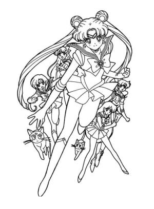 Ay Savaşçısı boyama sayfası,  coloring page, Sailor Moon Çocuklar için Yazdırılabilir, 