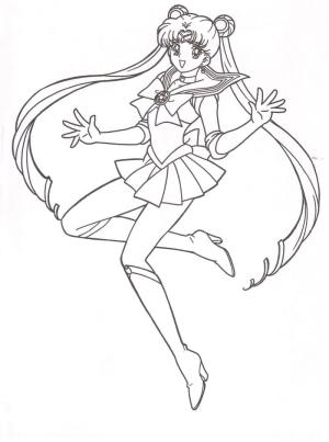 Ay Savaşçısı boyama sayfası,  coloring page, Güzel Sailor Moon, 