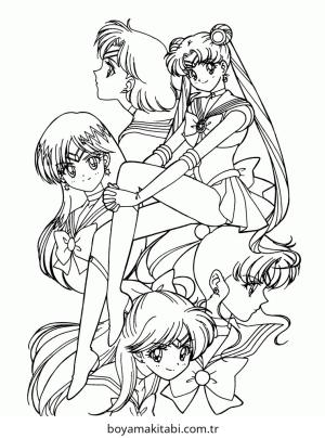 Ay boyama sayfası – sanatsal çalışma, çocuklar için