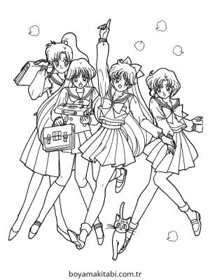 Ay boyama sayfası – keyifli zaman, renkli çizimler