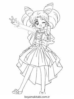 Ay boyama sayfası – çocuklar için, çizgi film temalı