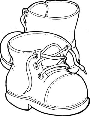 Ayakkabı boyama sayfası,  coloring page, Eski moda ayakkabılar, 