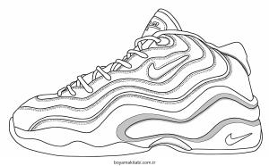 Ayakkabı boyama sayfası – boyama etkinliği, çocuk aktivitesi