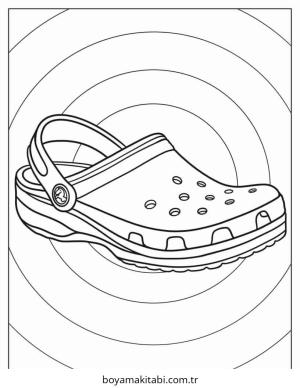 Ayakkabı boyama sayfası – yaratıcılığı geliştirir, keyifli zaman