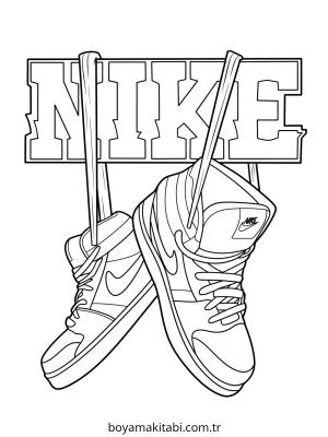 Ayakkabı boyama sayfası – basit çizim, kolay boyama