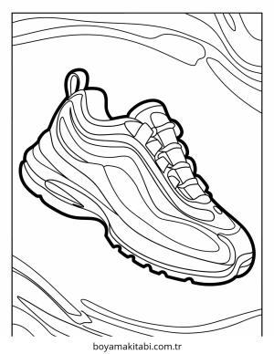 Ayakkabı boyama sayfası – ücretsiz yazdır, boyama etkinliği