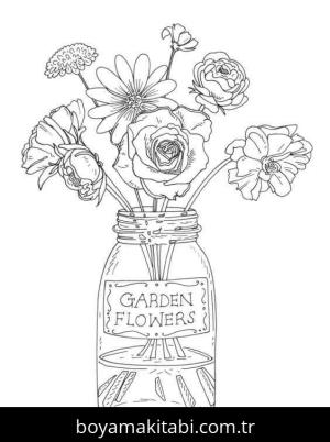 Ayçiçeği boyama sayfası – renkli çizimler, okul öncesi