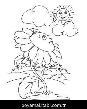 Ayçiçeği boyama sayfası 50318,  coloring page, 