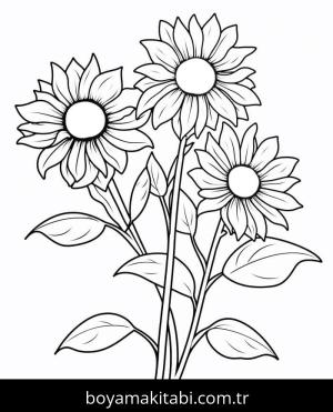 Ayçiçeği boyama sayfası 50336,  coloring page, 