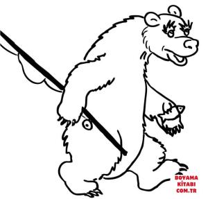 Ayı boyama sayfası, Bear coloring page, , Bears Bear Fisher