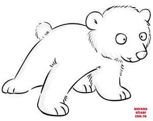 Ayı boyama sayfası, Bear coloring page, , Bears Cute Polar Bear Baby