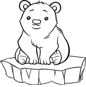 Ayı boyama sayfası, Bear coloring page, , 