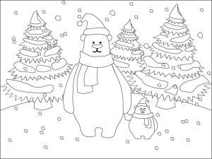 Ayı boyama sayfası, Bear coloring page, , 