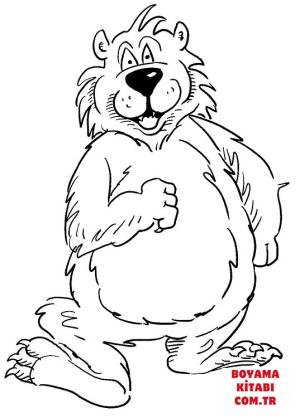 Ayı boyama sayfası, Bear coloring page, , Bears Cartoon Bear