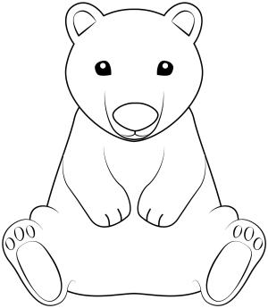 Ayı boyama sayfası, Bear coloring page, , Bears Polar Bear